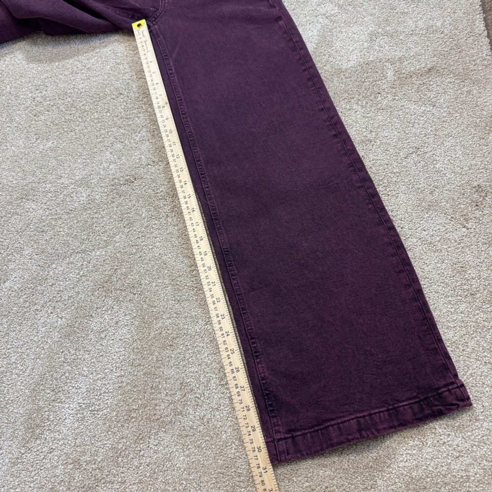 Gap High Rise Stride Jeans Purple Acid Wash Wide Leg Denim 25/0 R NEW - Picture 9 of 9